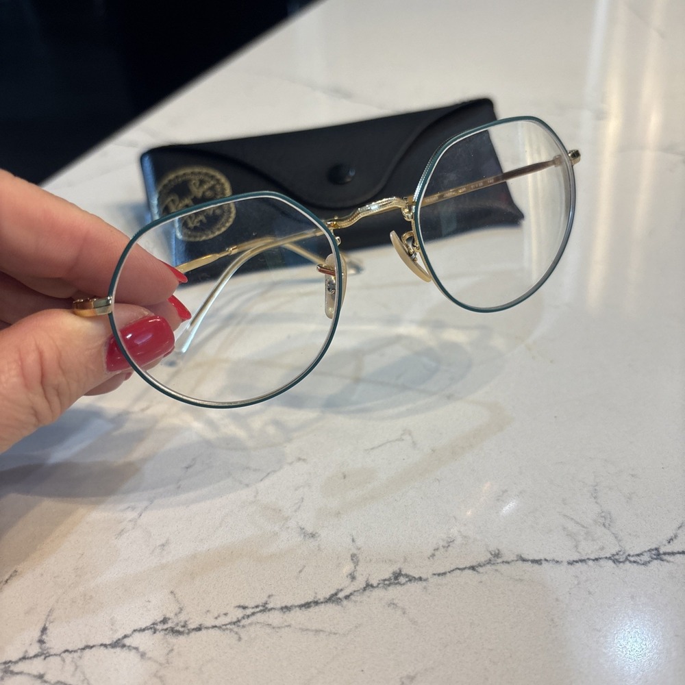 Ray-Ban 6465 Jack 3136 51-20-140 Gold Geometric Frame Frame Only - Picture 1 of 4